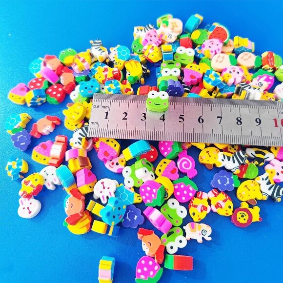 10 PCS Mini Fun Erasers for Kids Bulk - Picture 2 of 6